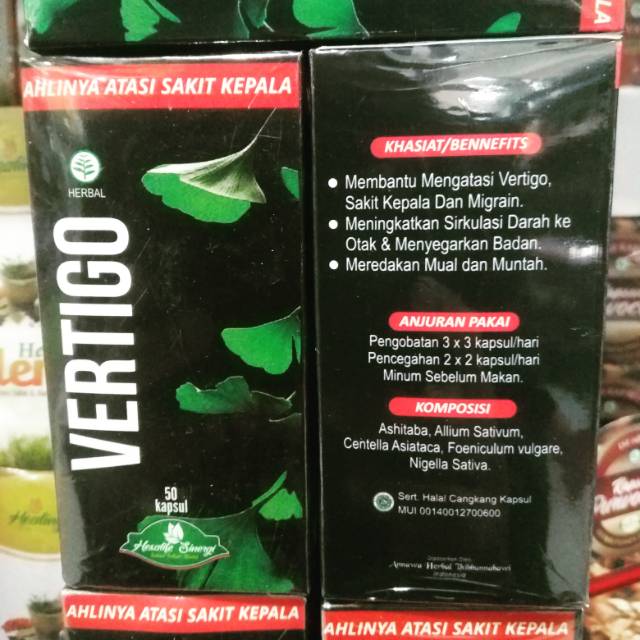 Obat Herbal Vertigo Sakit Kepala Mual Muntah Shopee Indonesia