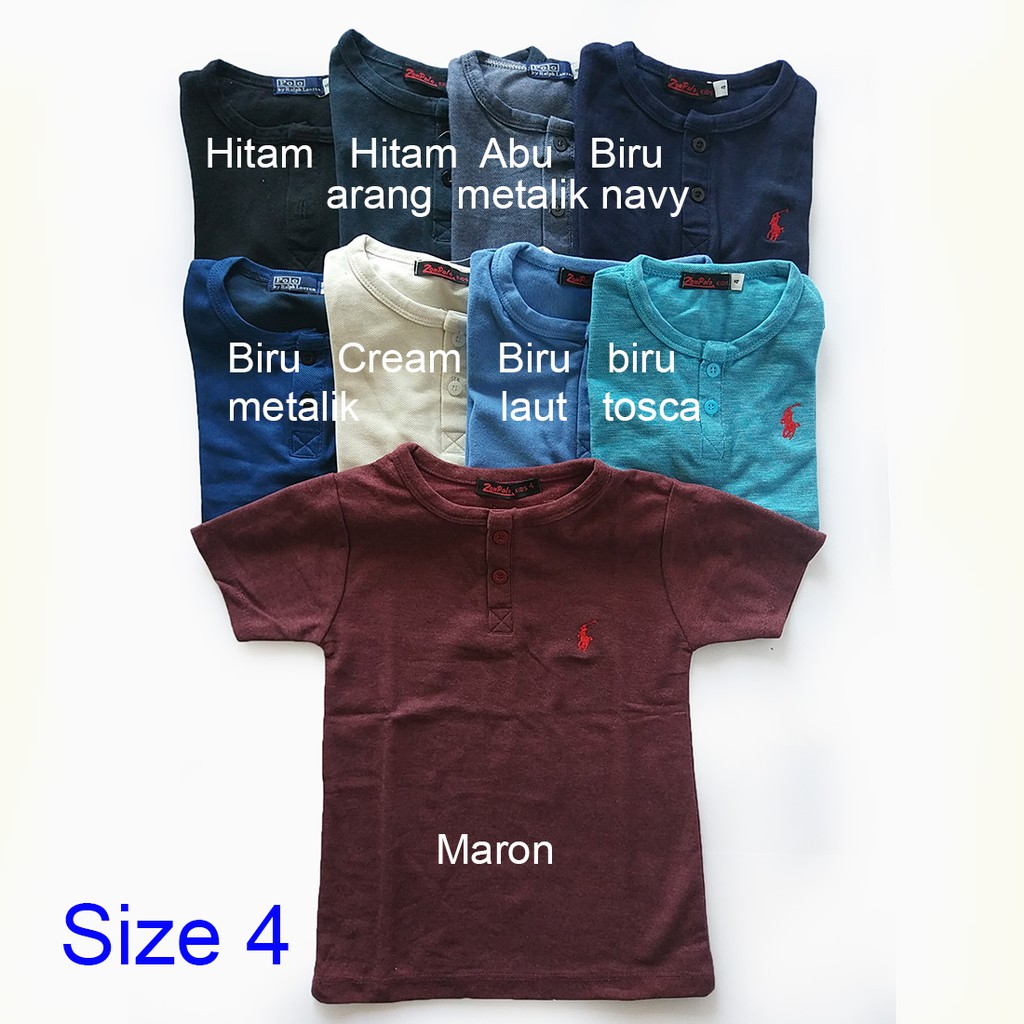 Jual beli setelan anak laki laki online . Kaos Anak Laki Laki 4 6 Thn Button Tee Kaos Lokal Anak Laki Laki Murah Baju Anak Shopee Indonesia