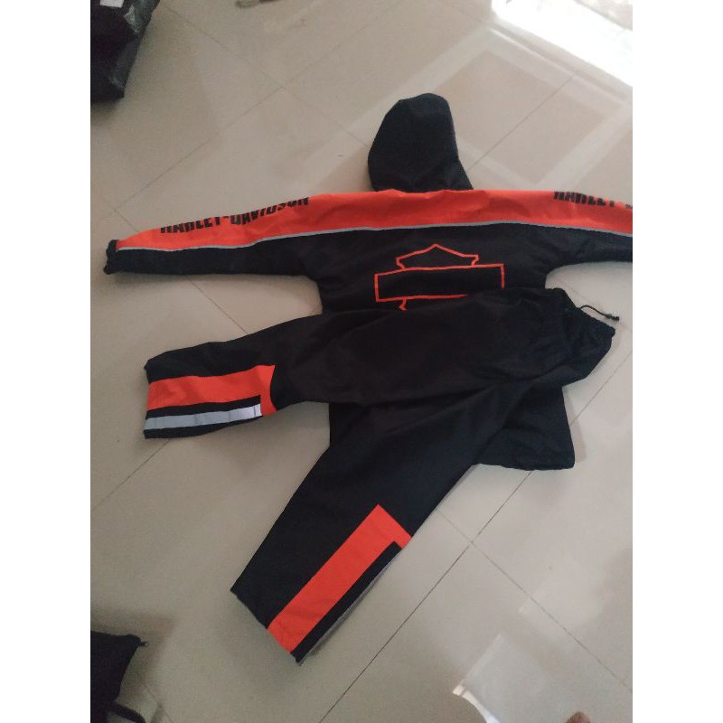 Jual jas hujan harley logo barensil