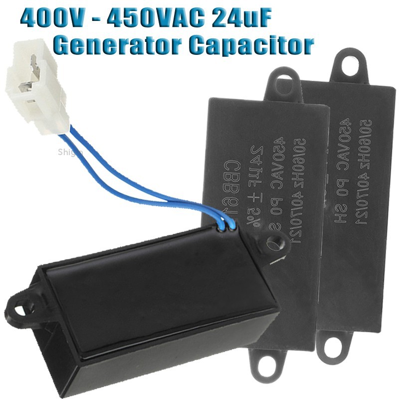 Shiyin New 24uf Cbb61 Generator Capacitor 450vac For Brushless Gas Diesel Generators