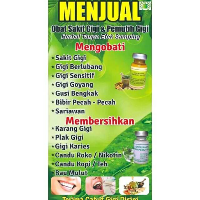 Bisa Cod Herbal Obat Sakit Gigi Dan Pemutih Gigi Shopee Indonesia