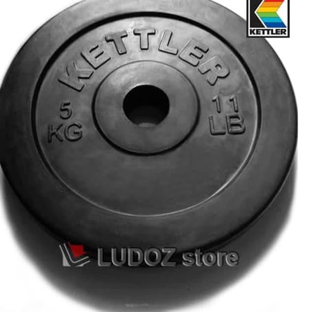 J B Kettler 5 Kg Plat Beban Karet Dumbell Rubber Plate Barbell