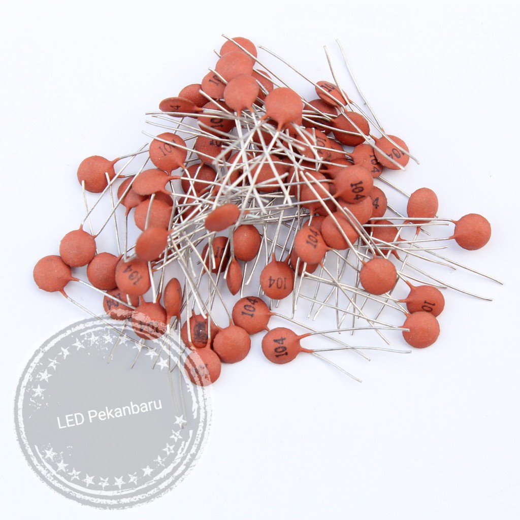 10pcs Kapasitor Keramik Capacitor Ceramic 100n 100nf 104 50v