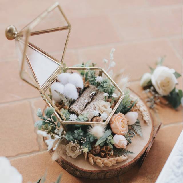 wedding ring box - custom ring bearer box - kotak cincin pernikahan - mahar - seserahan shopee indonesia on wedding ring bearer box