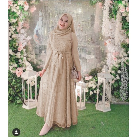 30 model gamis gaun dari kain brokat terbaru. Arimbi Model Baju Gamis Brokat Modern Terbaru 2020 Size Ld 100 Full Memutar Shopee Indonesia