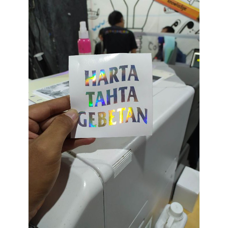 Stiker Harta Tahta Custom Shopee Indonesia