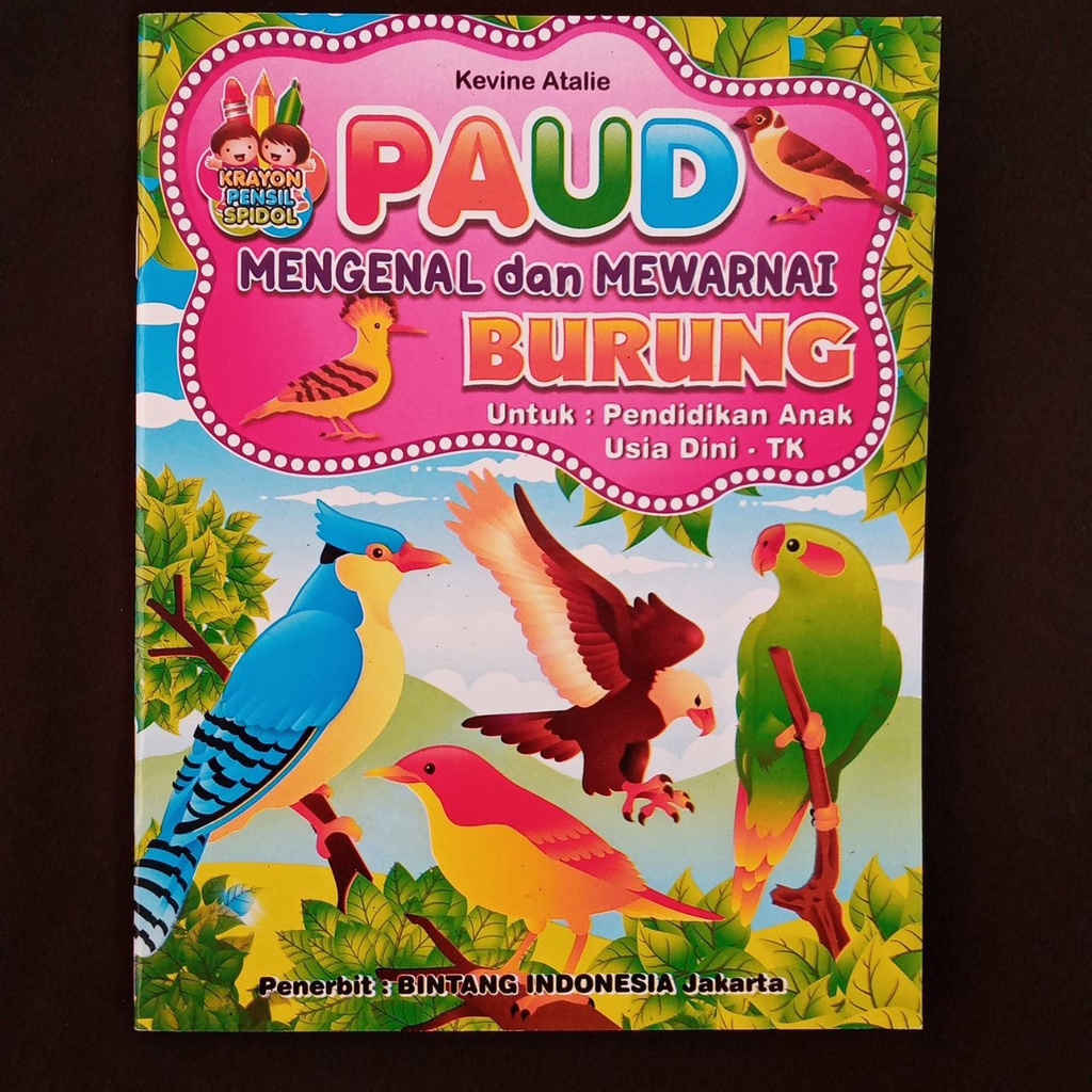 Gambar ini cocok untuk anak paud dan tk. Jual Buku Mewarnai Burung 23 Gambar Aktivitas Edukasi Anak Paud Tk Menggambar Melukis Lukis Coloring Colouring Warna Indonesia Shopee Indonesia