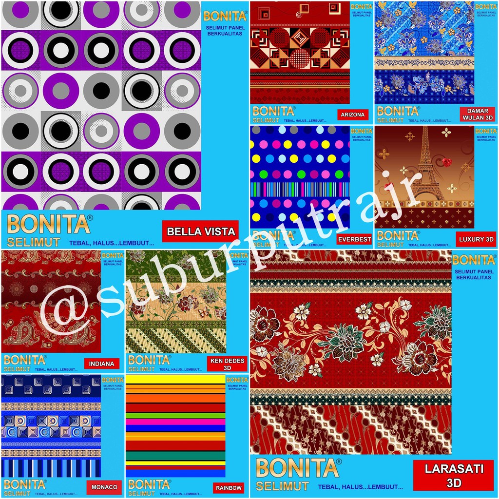 Jual Selimut Bonita Disperse 3D RANDOM Ukuran 160x200 cm Indonesia|Shopee  Indonesia