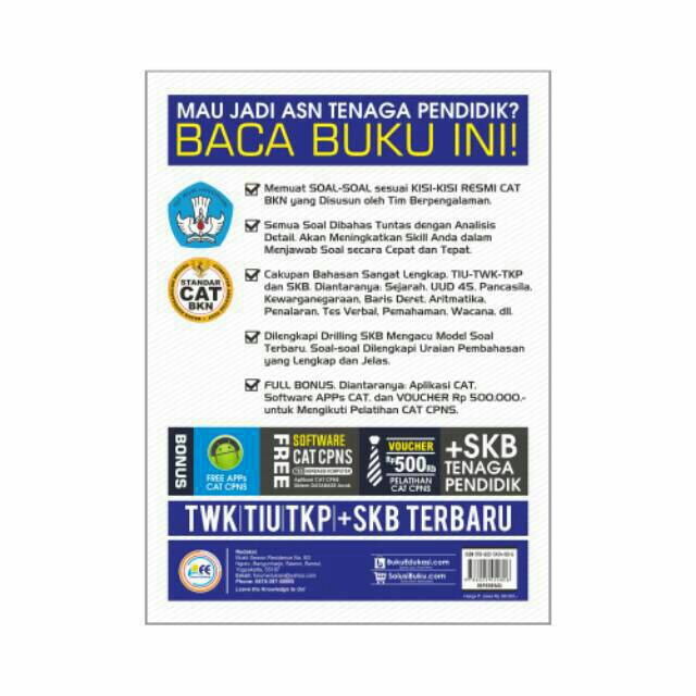Kumpulan soal tes cpns ini merupakan kumpulan soal latihan seleksi calon pegawai negeri sipil (disingkat cpns). Buku Tes Cpns Pppk Tenaga Pendidik 2019 2020 Cpns Guru P3k Dosen Original 2020 Shopee Indonesia