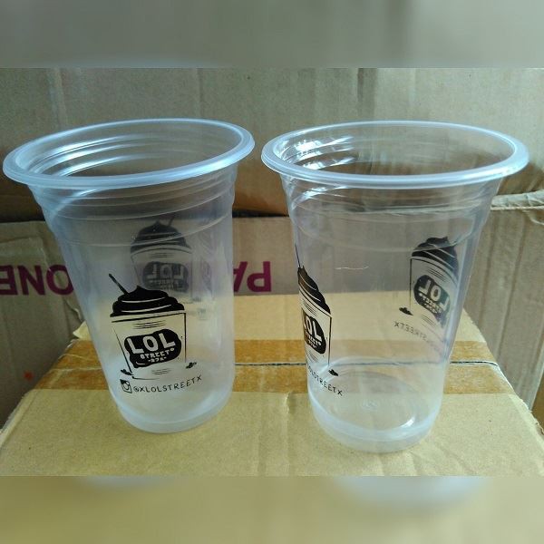 SABLON GELAS CUP PLASTIK CUSTOM (BACA DESKRIPSI) | Shopee Indonesia