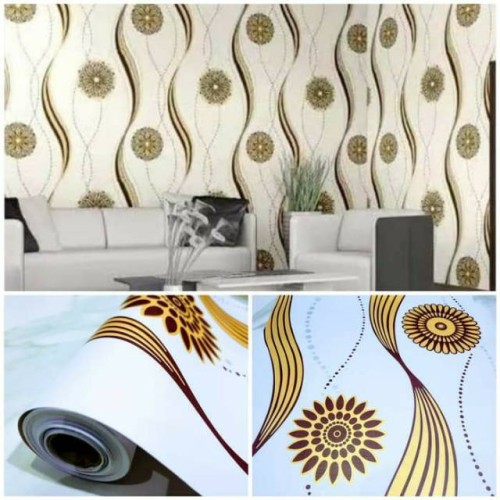 Paper biasa dinding biasa 150.000 roll. Wallpaper Dinding Motif Cakra Hitam Emas Ukuran Panjang 10meter X Lebar 45cm Shopee Indonesia