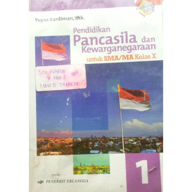 buku sekolah pkn 10 wajib erlangga shopee indonesia. Buku Paket Pkn Kelas 10 Erlangga Masnurul