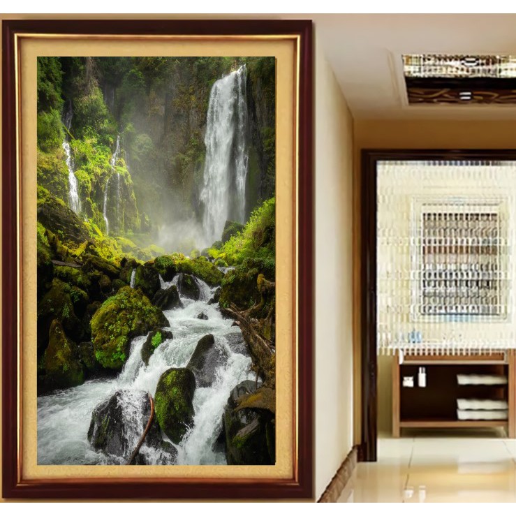 Jual Lukisan Pemandangan Air Terjun [Kode:p66] Indonesia|Shopee Indonesia 739_x_739_jpg