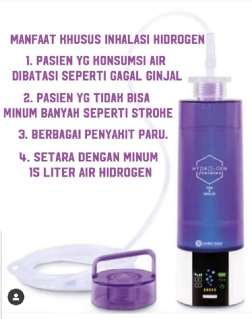Pt cakrabuana langgeng sukses menawarkan harga gas nitrogen cair per liter dengan kualitas terjamin. Jual Hydrogen Fontain Pem Inhaler Botol Hydrogen Air Antioksidan Live Well Global Indonesia Shopee Indonesia