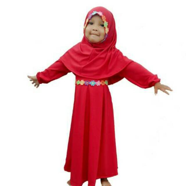 Gamis Anak Perempuan Baju Muslim Anak Dress Anak Perempuan Motif