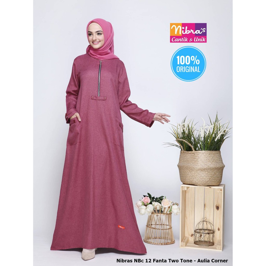 Untuk Lebaran Gamis Nibras Nbc 12 Fanta Original Gamis Syari Untuk