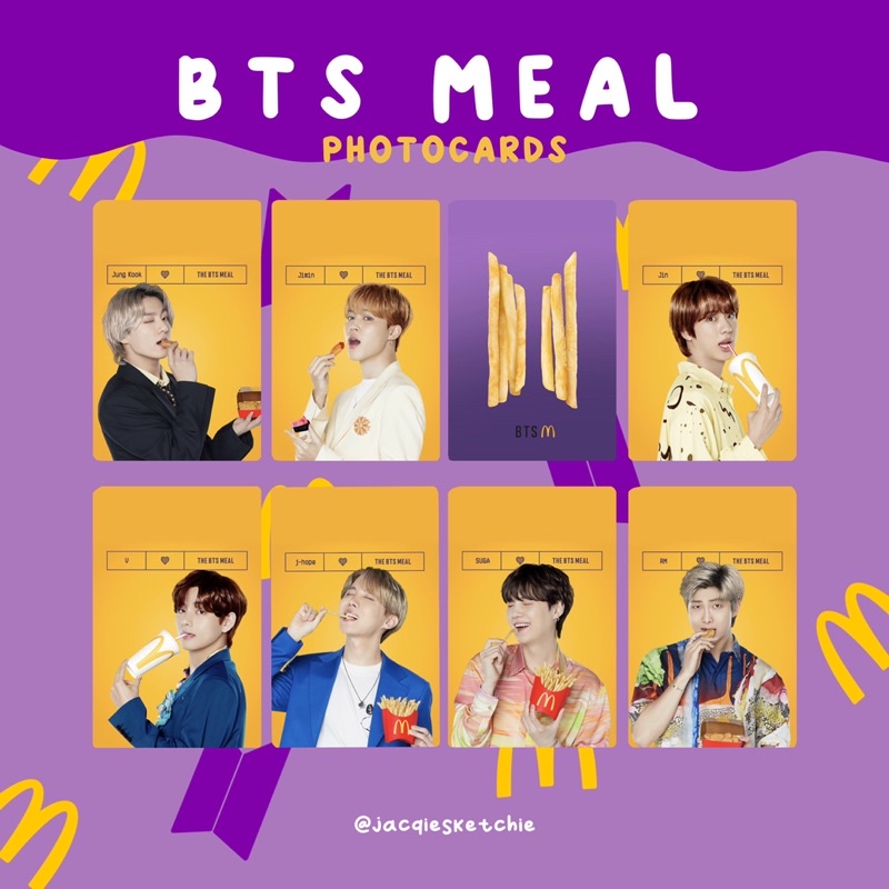 Promo khusus pengguna baru di aplikasi tokopedia! Jual Photocard Bts The Bts Meal Bts X Mcd Unofficial Dapat Freebies Shopee Indonesia