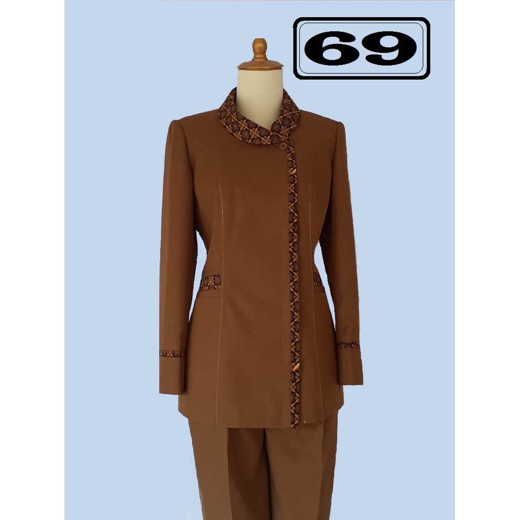 Jual Jas wanita seragam Guru(01), Blezer seragam kantor stelan pemda  tua/aceh kombinasi batik Indonesia|Shopee Indonesia