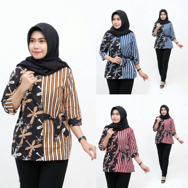 Free ongkir & bisa cod. Jual Blouse Batik Tali Samping Indonesia Shopee Indonesia