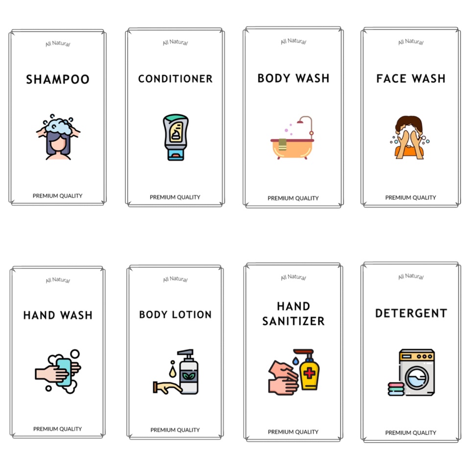 Kitchen surfaces can not only harbor the bacteria we transfer from . Jual Home Living Stiker Label Warna Waterproof Kitchen Organizer Toiletries Daily Home Cleanser Indonesia Shopee Indonesia