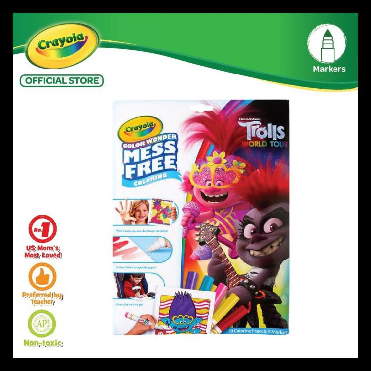 17/02/2021&nbsp;· crayola giant coloring pages trolls 2. Murah Crayola Color Wonder Mess Free Coloring Pages Markers Trolls World Shopee Indonesia