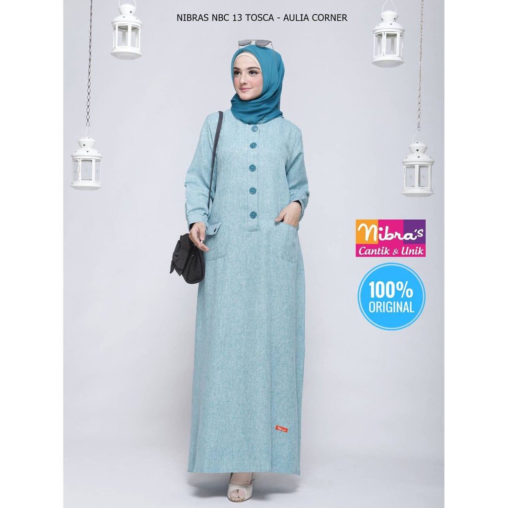 Busui Friendly Gamis Nibras Nbc 13 Tosca Original Gamis Untuk