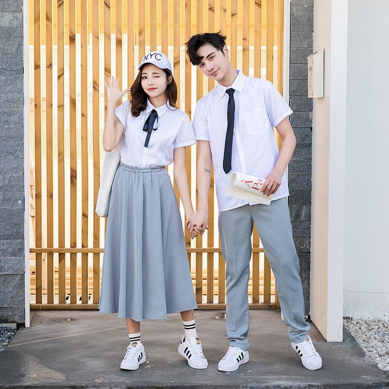 Jual Seragam sekolah pria dan wanita, siswa, versi Korea, SMP kampus  Jepang, rok panjang musim semi, pan Indonesia|Shopee Indonesia