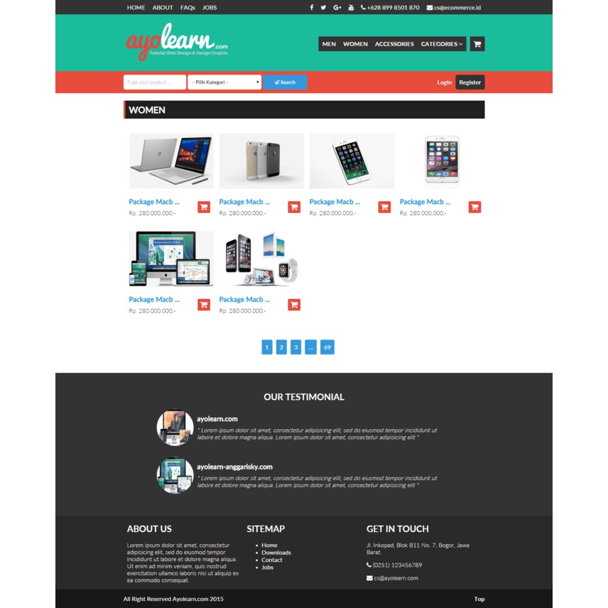Dvd Tutorial Membuat Template Toko Online Dengan Html Dan Css Shopee Indonesia