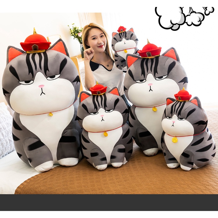 Jual hfn boneka kucing hoki bahan plush