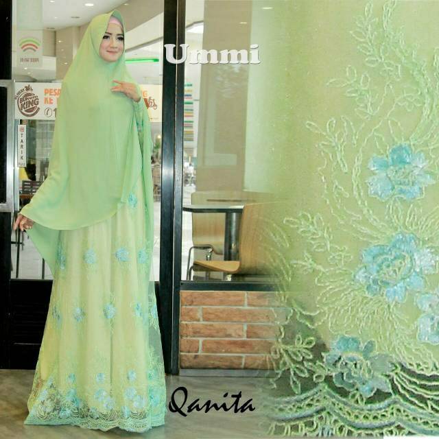 Gamis Pesta Syari Qanita By Ummi Shopee Indonesia