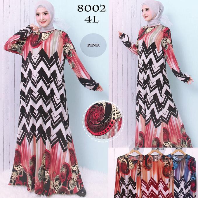 New Arival Gamis Jersey Murah Baju Gamis Wanita Jersey Jumbo 5l
