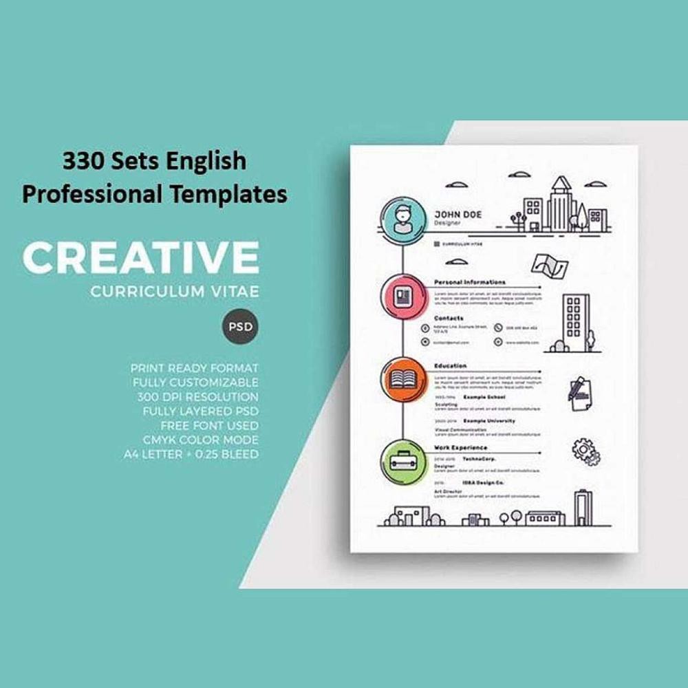 Resume Template 330 Sets Templates Cv Lamaran Kerja Karir Microsoft Words Shopee Indonesia