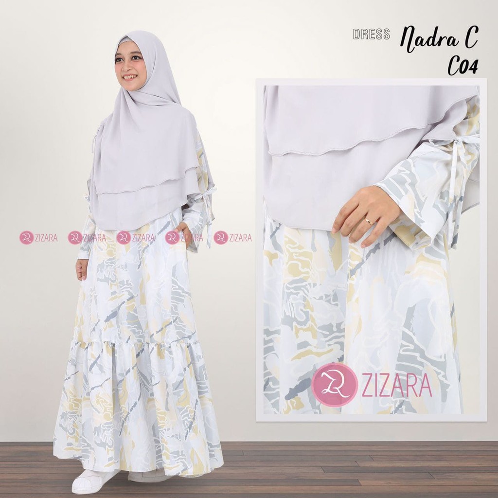 Best Seller Terbaru Gamis Zizara Nadra Dress Seri C04 Baju