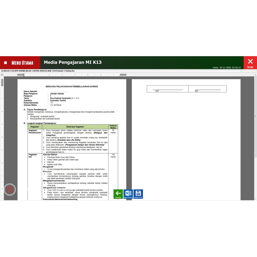 Cd rpp fikih mi kelas 2 & 5 sesuai kma 183 2019 rpp 1 lembar daring luring untuk semester 1 dan 2 ( 1 tahun ) isi antara lain: Silabus Mi Akidah Akhlak Daring : Silabus aqidah akhlak mi