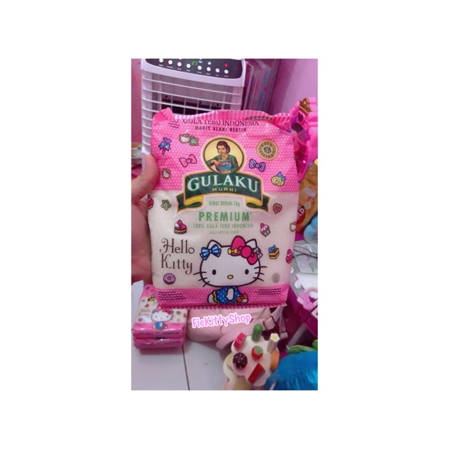 Gulaku Hello Kitty 1kg Indonesia 1kg Harga untuk Satu Gulaku Murni Hello Kitty Premium 1Kg tuliskan no varian yang diinginkandikirimkan random Berat menggunakan volume Silahkan tambahkan bubble wrap untuk keamanan paket hanya Rp 1500 Gulaku.