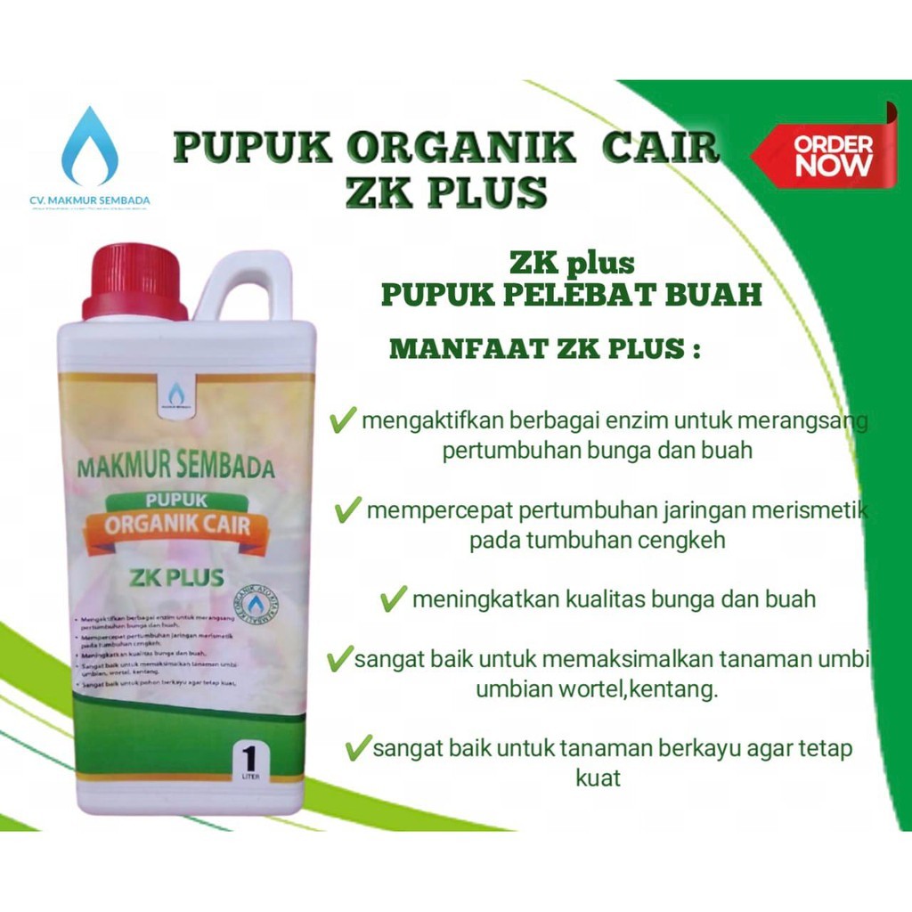Zk atau pupuk kalium sulfat adalah salah satu produk pupuk kalium yang mana termasuk dalam pioneer dipasaraan indonesia. Jual Pupuk Organik Cair Zk Plus Pupuk Kalium Spesialis Buah Umbi 1 Liter Indonesia Shopee Indonesia