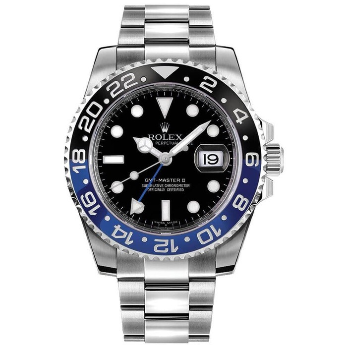 Jam tangan Replika / Clone Rolex Submariner Batman GMT 1:1 Swiss ETA |  Shopee Indonesia