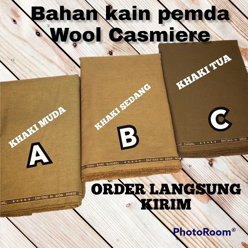 Jual SERAGAM KANTOR PDH BARU / Kain pemda woltex murah bahan baju seragam  pemda PNS ASN PDH khaki tua keki muda Indonesia|Shopee Indonesia
