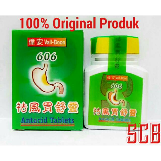 Vall Boon 606 Antacid Tablets Obat Maag Nyeri Lambung Asam