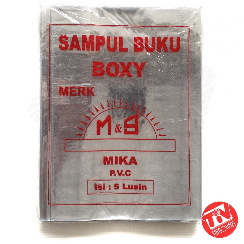 Sampul Plastik Buku Boxy Mika Bening (1 lusin) | Shopee Indonesia
