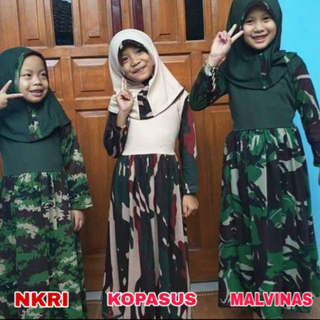 Gamis Anak Army Gamis Loreng Gamis Anak Shopee Indonesia