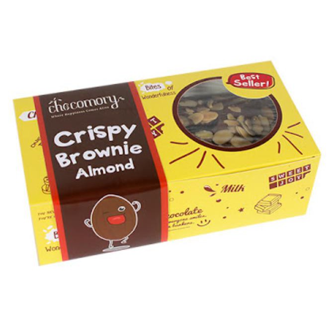 Crispy brownie cheese cakebrownie spesial yang memiliki dua lapisan berupa lapisan keju yang lembut dan lapisan brownies yang padat. Jual Crispy Brownie Chocomory Almond Chococips Brownies Brownie Cheese Indonesia Shopee Indonesia