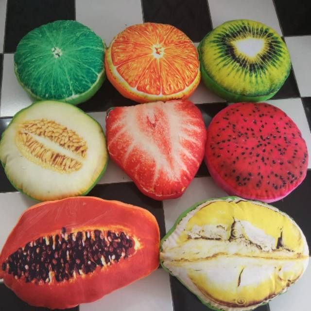 bantal buah buahan / bantal buah / bantal unik | Shopee Indonesia