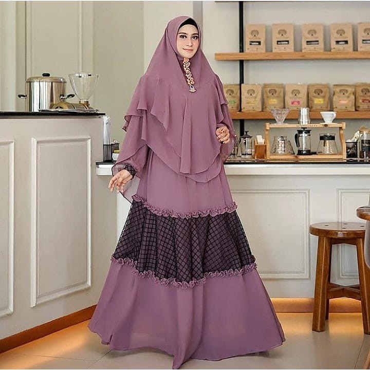 Zakia Syar I Wolfis Baju Gamis Bajuu Wanita Hijab Muslimah Murah