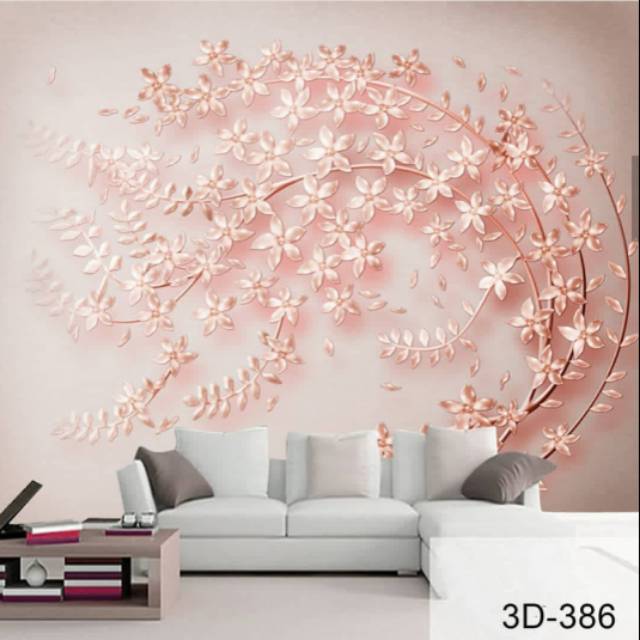 Jual wallpaper dinding motif bunga sakura elegant kota bekasi cantik wallpaper tokopedia . Wallpaper Custom Motif Bunga Sakura 3d Shopee Indonesia