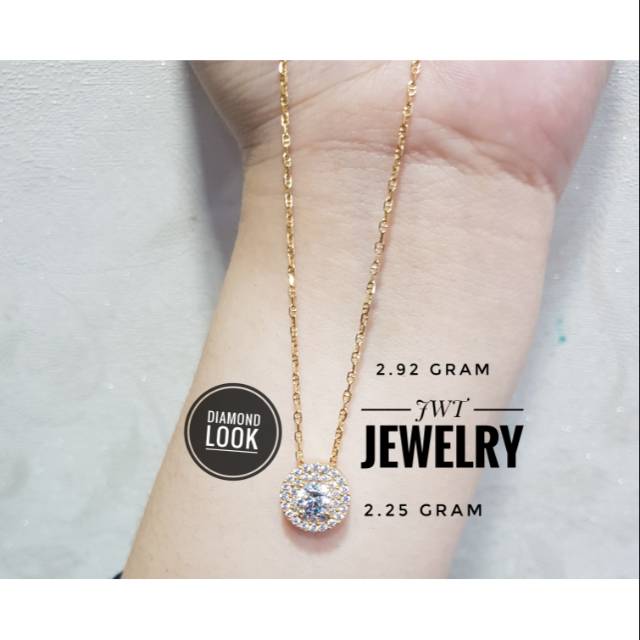 Untuk dipakai sebagai alat tes uji keaslian emas, cukup dengan meneteskan asam nitrat ke emas lalu amati reaksinya. Liontin Emas Solitaire Lotus Round Model Berlian Diamond Look Shopee Indonesia