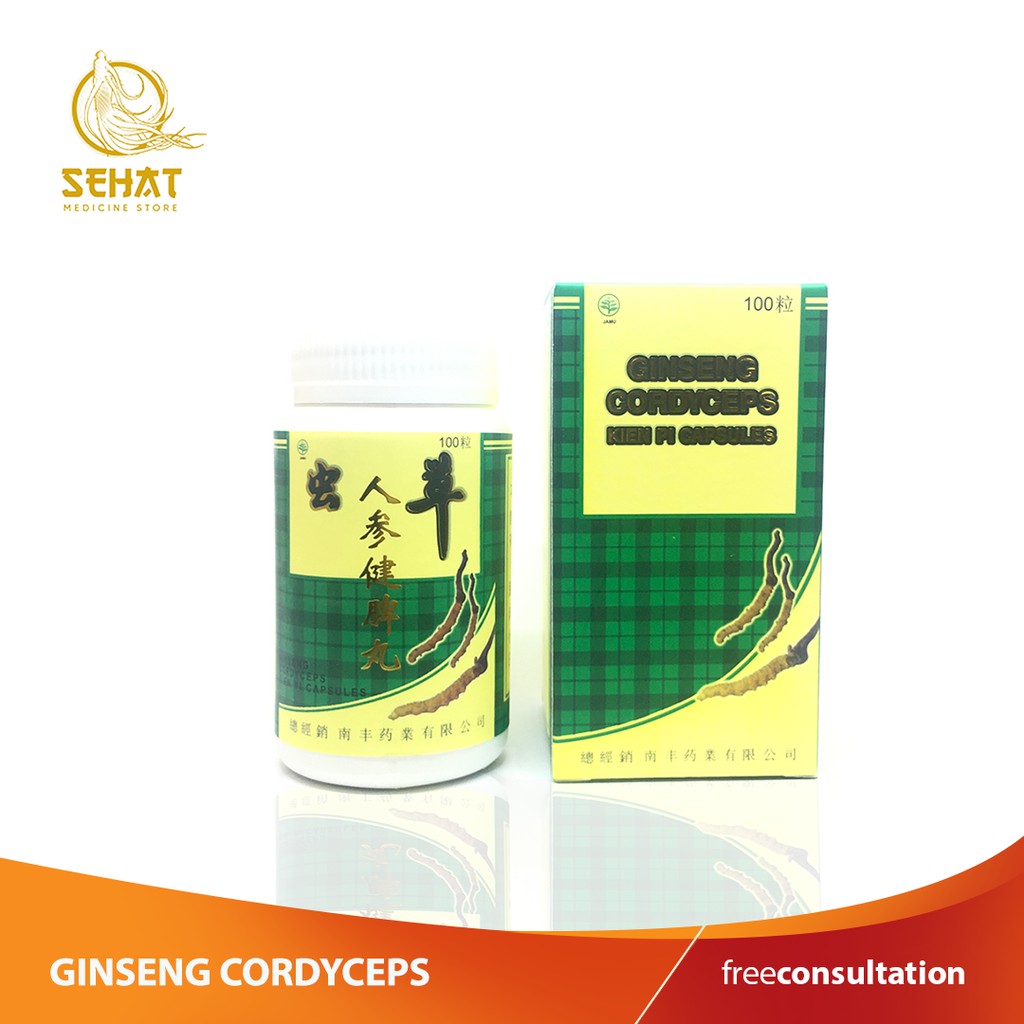 Jual ginseng cordyceps kien pi capsuls