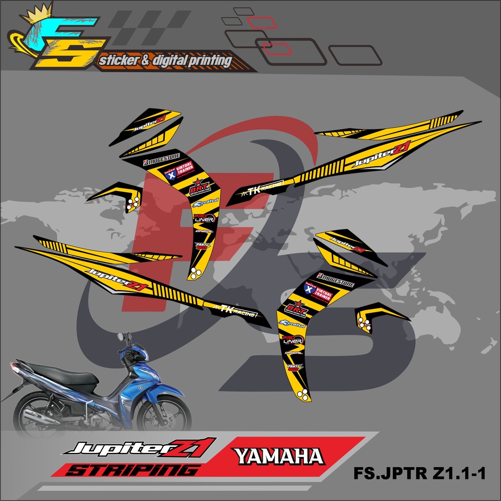 Yamaha indonesia resmi memperkenalkan jupiter z1 dengan warna dan striping . Harga Striping Jupiter Z1 Road Race Terbaru Oktober 2021 Biggo Indonesia
