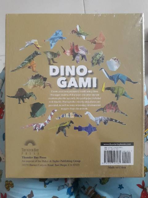 Origami plane designed by joost langeveld. Dinogami By Joost Langeveld Origami Book Buku Origami Tutorial Buku Kreatif Shopee Indonesia