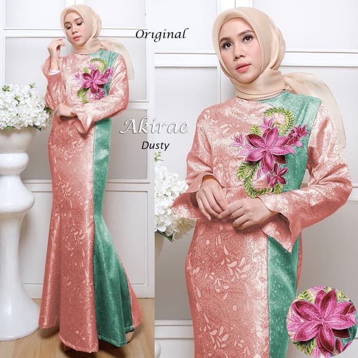 Baju Busana Muslim Wanita Gamis Syari Pesta Jaguard Akirae Terbaru